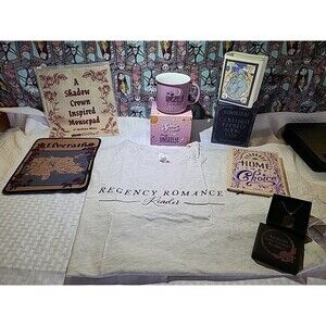 The Bookish Box Accessories 6pc Bundle T Shirt 2 XL– No Book Included + Bonus